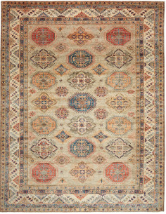 Tappeto Kazak Fine Pakistan 245x314 Verde Salvi