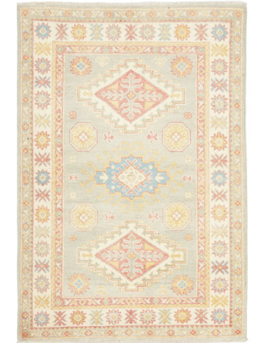 Tappeto Kazak Afghanistan 102x149 Verde Salvia