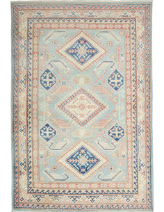 Tappeto Kazak Afghanistan 120x179 Azzurro Tenue