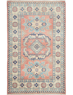 Tappeto Kazak Afghanistan 81x122 Corallo Blu