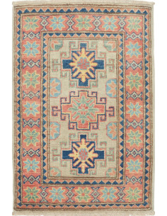 Rug Kazak Afghanistan 57x87 Beige Coral