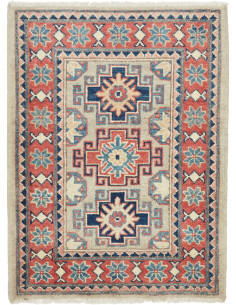 Rug Kazak Afghanistan 65x86 Beige Terracotta