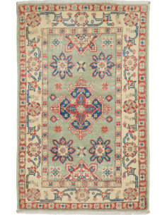 Tappeto Kazak Afghanistan 57x91 Verde Salvia Cr
