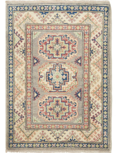 Tappeto Kazak Afghanistan 64x93 Grigio Tortora