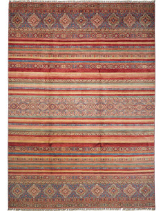 Tappeto Samarkand Pakistan 249x351 Rosso Blu