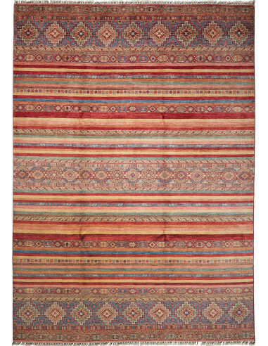 Tappeto Samarkand Pakistan 249x351 Rosso Blu