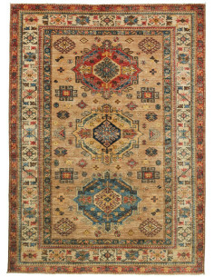 Rug Kazak Fine Pakistan 167x234 Beige Red