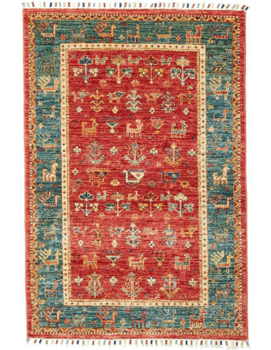 Tappeto Rubin Pakistan 82x122 Rosso Terracotta