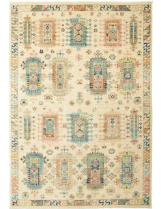 Tappeto Tribal Pakistan 147x212 Crema Avorio