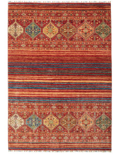Rug Rubin Pakistan 170x241 Terracotta Red Blue