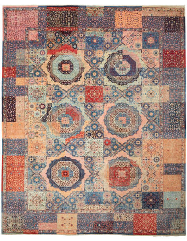 Tappeto Mamlouk Pakistan 281x350 Blu Polvere Pe