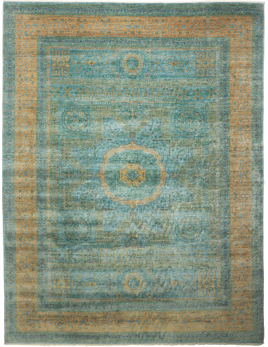 Rug Mamlouk Pakistan 272x356 Aqua Ochre