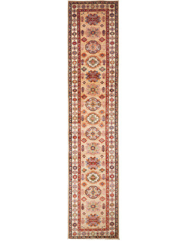 Rug Kazak Fine Pakistan 86x405 Beige Red