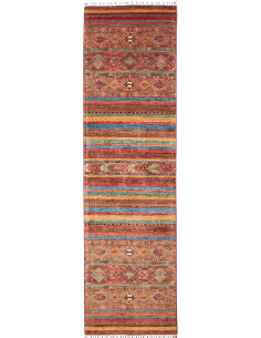 Rug Samarkand Pakistan 80x306 Brown Terracotta