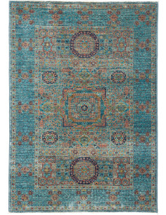 Rug Mamlouk Pakistan 81x115 Peacock Blue Turquo