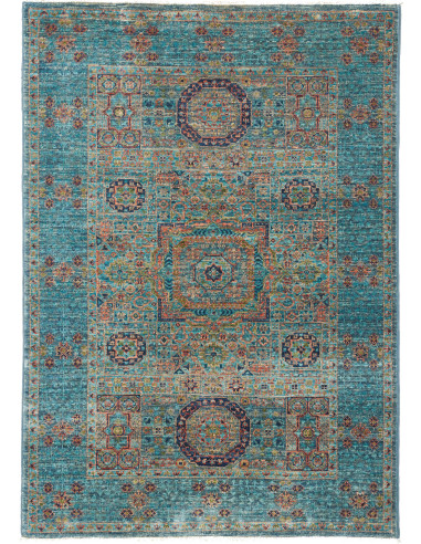Rug Mamlouk Pakistan 81x115 Peacock Blue Turquo