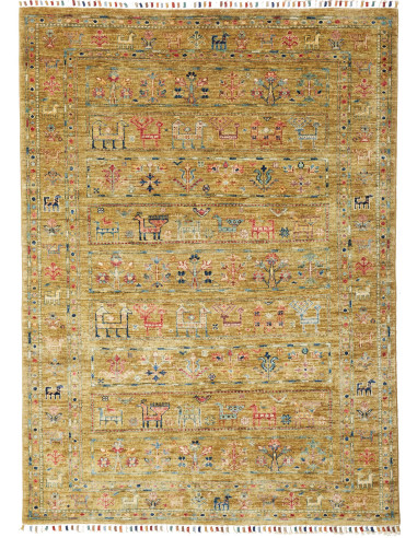 Rug Rubin Pakistan 125x172 Ochre Yellow Golden