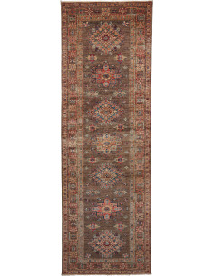 Tappeto Kazak Fine Pakistan 85x256 Marrone Terr