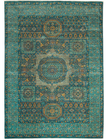 Tappeto Mamlouk Pakistan 169x238 Turchese Inten