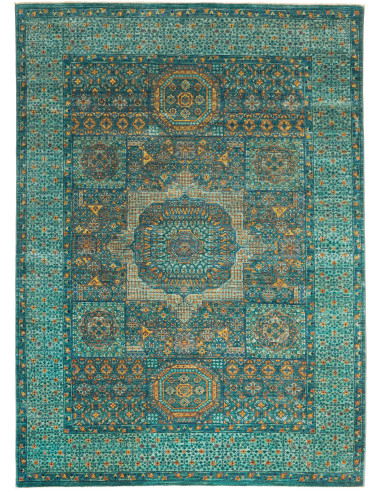 Rug Mamlouk Pakistan 157x203 Turquoise