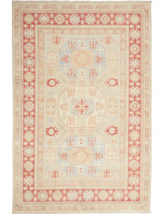 Rug Kazak Afghanistan 118x181 Cream Terracotta
