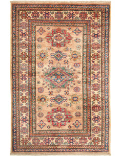Rug Kazak Fine Pakistan 95x148 Beige Red