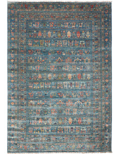 Tappeto Rubin Pakistan 243x348 Blu Petrolio Blu