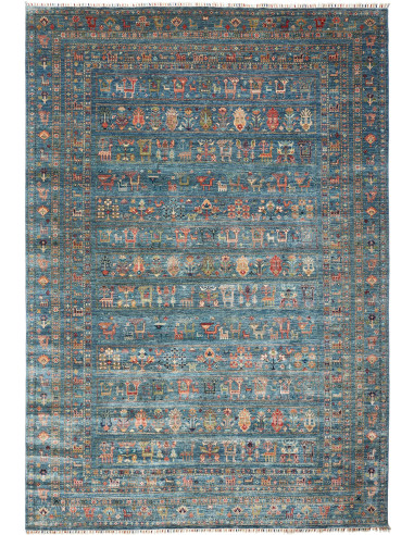 Tappeto Rubin Pakistan 243x348 Blu Petrolio Blu