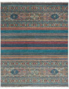 Tappeto Rubin Pakistan 245x304 Blu Petrolio Tur