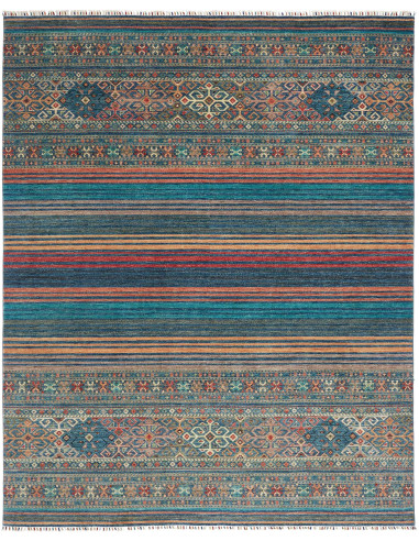 Tappeto Rubin Pakistan 245x304 Blu Petrolio Tur