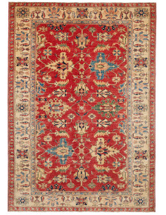 Tappeto Kazak Fine Pakistan 209x298 Rosso Beige
