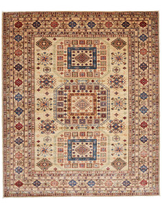 Rug Kazak Fine Pakistan 261x304 Beige Blue