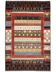 Rug Royal Gabbeh Pakistan 119x186 Black Red