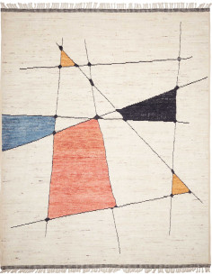 Rug Gabbeh Marrakech Pakistan 297x365 Off-white