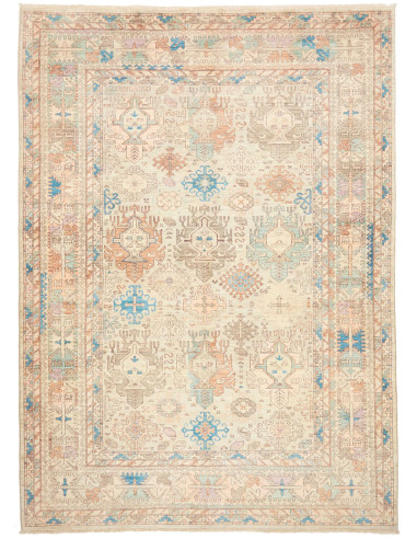 Rug Tribal Pakistan 181x255 Cream Beige Sky Blu