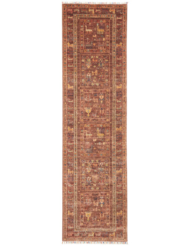 Tappeto Rubin Pakistan 80x296 Terra Cotta Beige