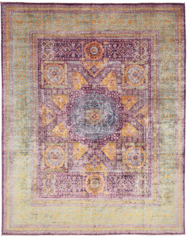 Tappeto Mamlouk Pakistan 247x300 Viola Verde Ac