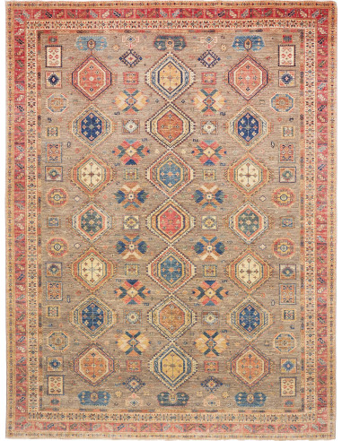 Tappeto Tribal Pakistan 277x370 Multicolore Su