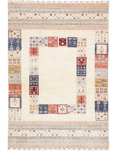 Rug Siva Pakistan 170x245 Cream Blue