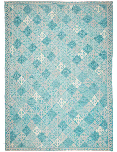 Tappeto Kilim Afghanistan 292x405 Turchese Azzu