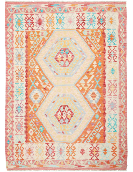 Kilim 158x215 Cm Kilim Afghanistan Hand-carded Wool warp