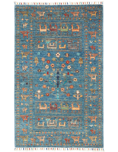 Tappeto Rubin Pakistan 81x130 Blu Turchese Terr