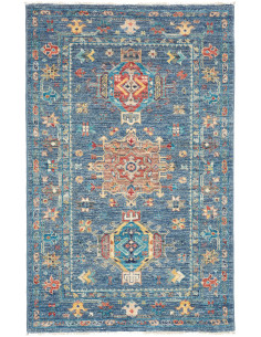 Tappeto Tribal Pakistan 78x124 Blu Terracotta S