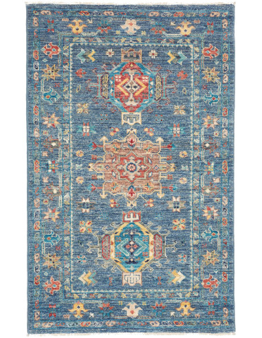 Tappeto Tribal Pakistan 78x124 Blu Terracotta S