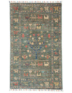 Tappeto Rubin Pakistan 76x125 Verde Petrolio Di