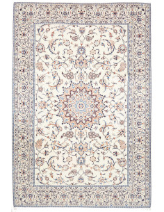 Tappeto Nain 9la Persia 207x300 Bianco Crema Bl