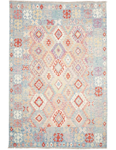 Rug Kilim Afghanistan 202x304 Light Blue Aquama