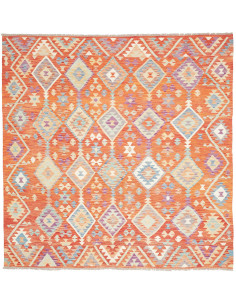 Rug Kilim Afghanistan 203x205 Terracotta Orange