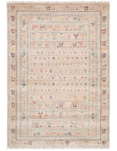 Rug Rubin Pakistan 202x288 Muted Beige Multi-co