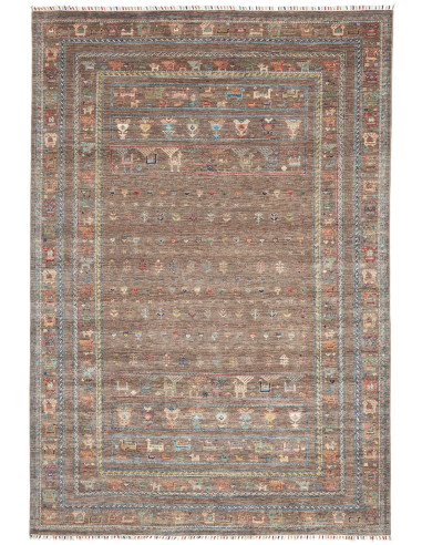 Rug Rubin Pakistan 202x294 Earthy Brown Warm To